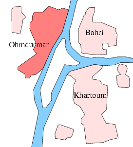 خريطة أوم درمان