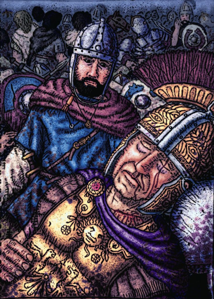 Gothic king Cniva and Emperor Decius at the battle of Abritus.jpg